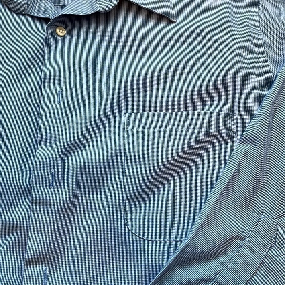 Geoffre Beene men’s button down dress shirt Size 17.5